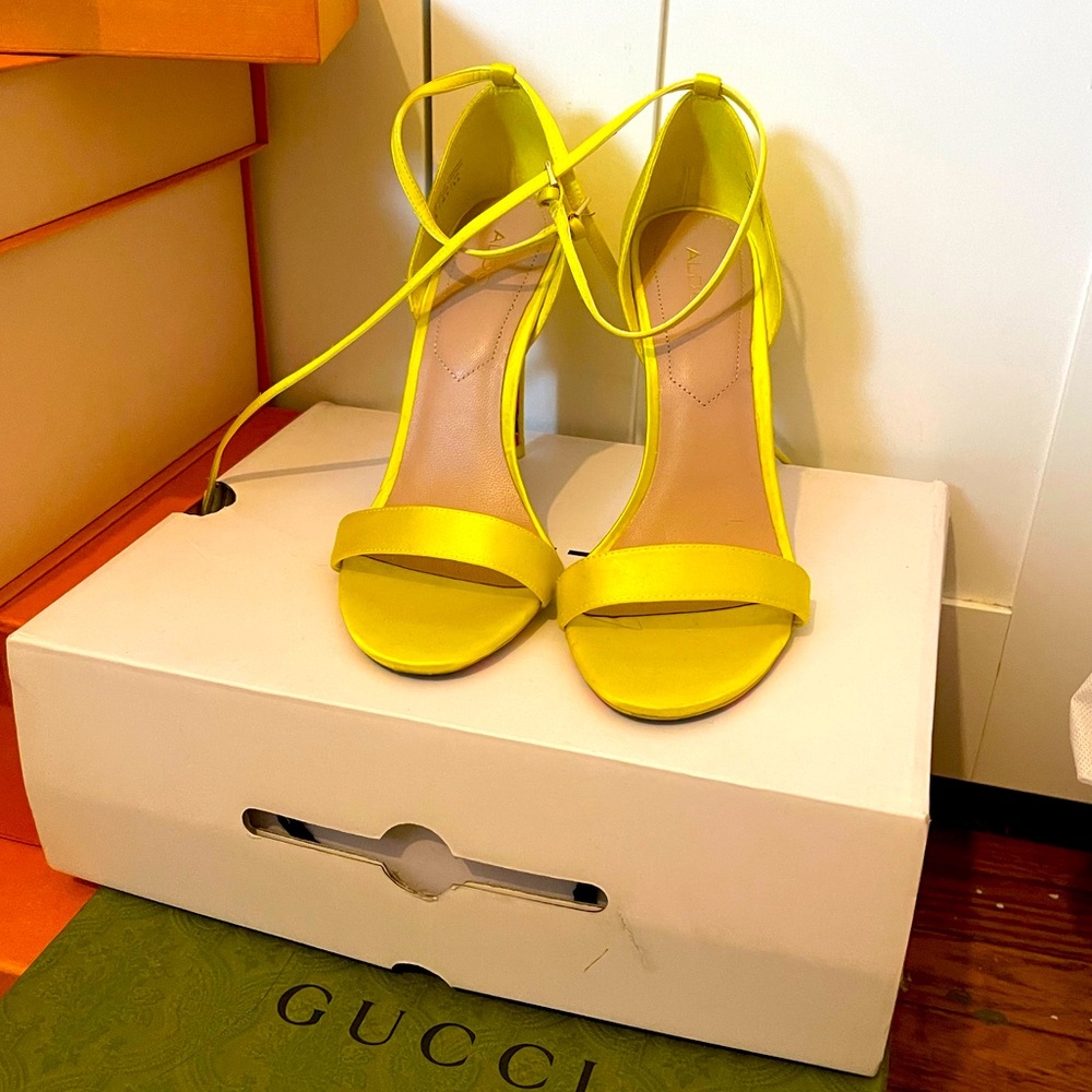 Sandy Aldo heels Neon Yellow/Green
